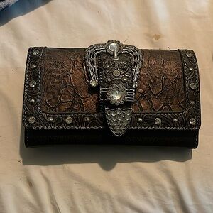 brown cowgirl belt wallet